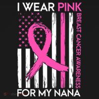 Breast Cancer Awareness I Wear For My Nana Tank Top thumb 6