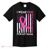 Breast Cancer Awareness I Wear For My Nana Kids T-Shirt thumb 0