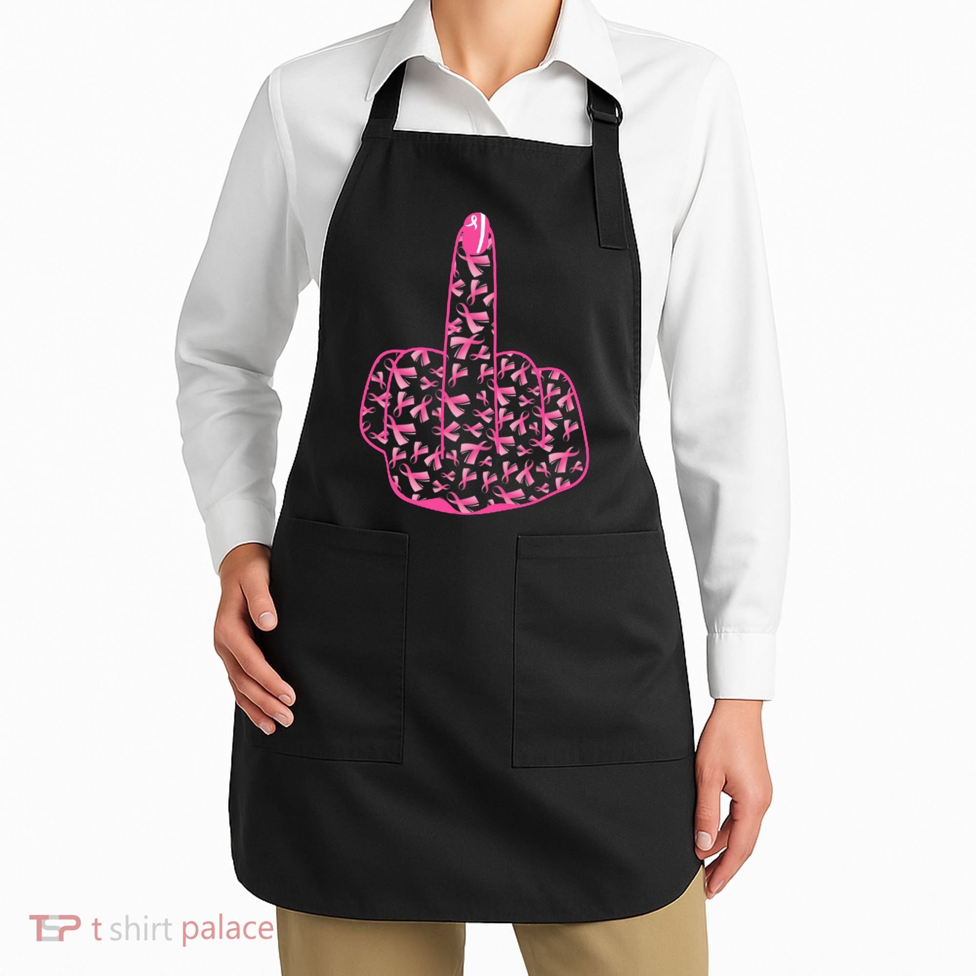 Breast Cancer Awareness FCK Breast Cancer Finger Apron