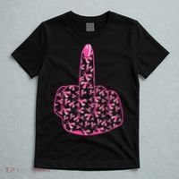 Breast Cancer Awareness FCK Breast Cancer Finger T-Shirt thumb 5