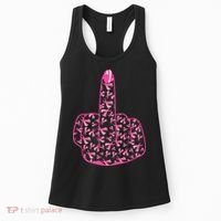 Breast Cancer Awareness FCK Breast Cancer Finger Women's Tank Top thumb 0