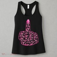 Breast Cancer Awareness FCK Breast Cancer Finger Women's Tank Top thumb 3