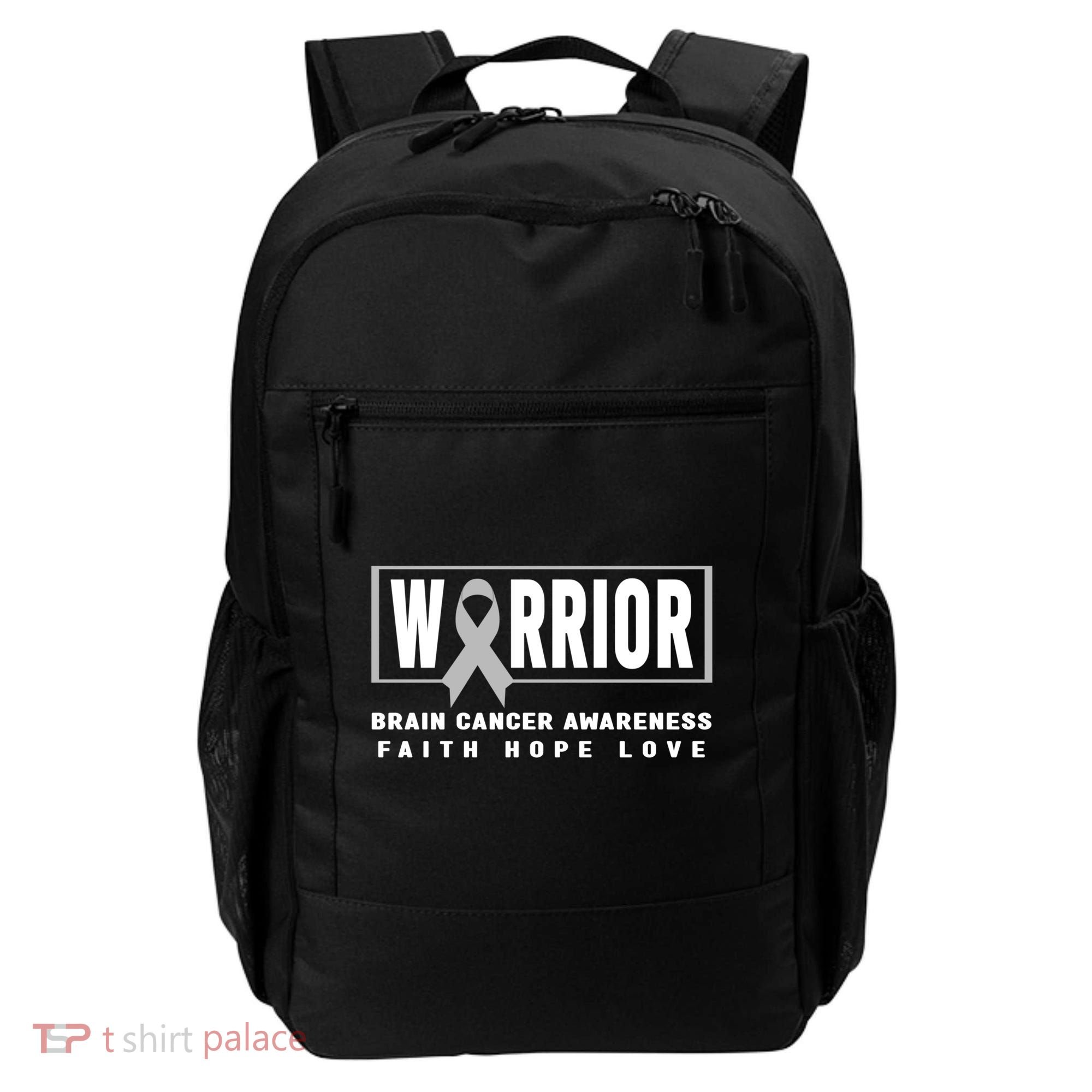 Brain Cancer Awareness Gift Funny Gift Brain Cancer Warrior Cool Gift Backpack