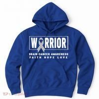 Brain Cancer Awareness Gift Funny Gift Brain Cancer Warrior Cool Gift Hoodie thumb 0