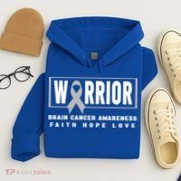 Brain Cancer Awareness Gift Funny Gift Brain Cancer Warrior Cool Gift Hoodie thumb 4