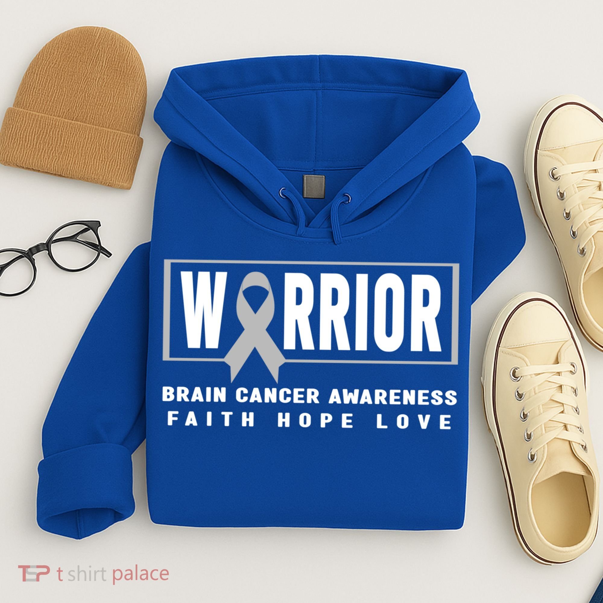Brain Cancer Awareness Gift Funny Gift Brain Cancer Warrior Cool Gift Hoodie