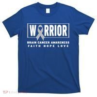 Brain Cancer Awareness Gift Funny Gift Brain Cancer Warrior Cool Gift T-Shirt thumb 0