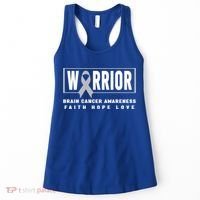 Brain Cancer Awareness Gift Funny Gift Brain Cancer Warrior Cool Gift Women's Tank Top thumb 0