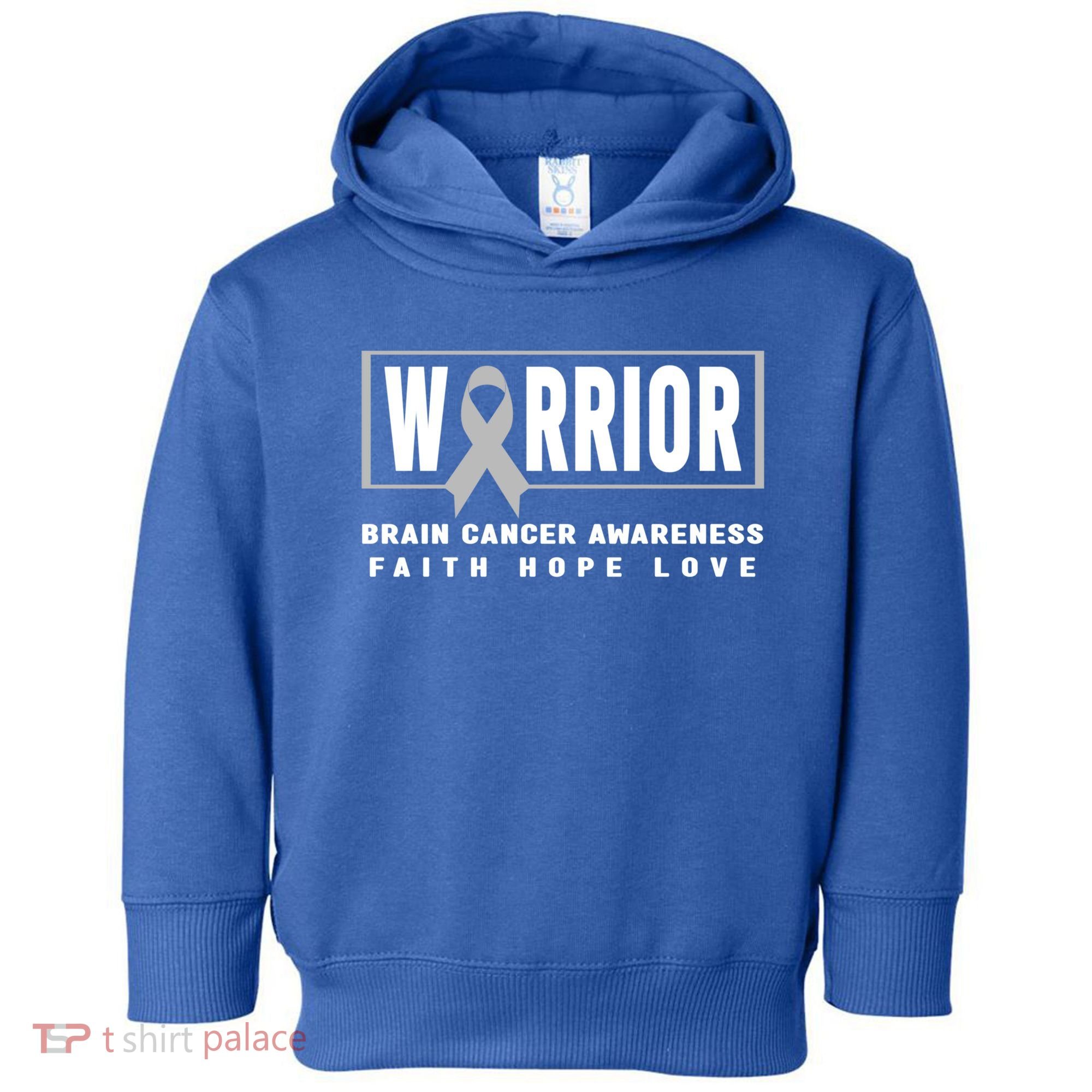 Brain Cancer Awareness Gift Funny Gift Brain Cancer Warrior Cool Gift Toddler Hoodie