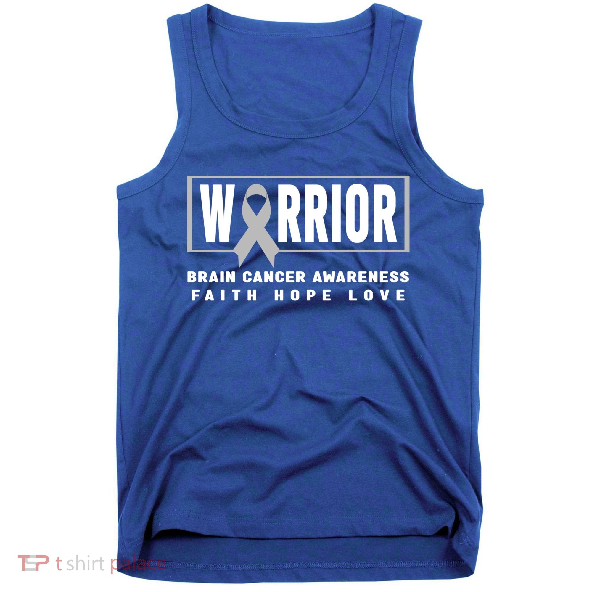 Brain Cancer Awareness Gift Funny Gift Brain Cancer Warrior Cool Gift Tank Top