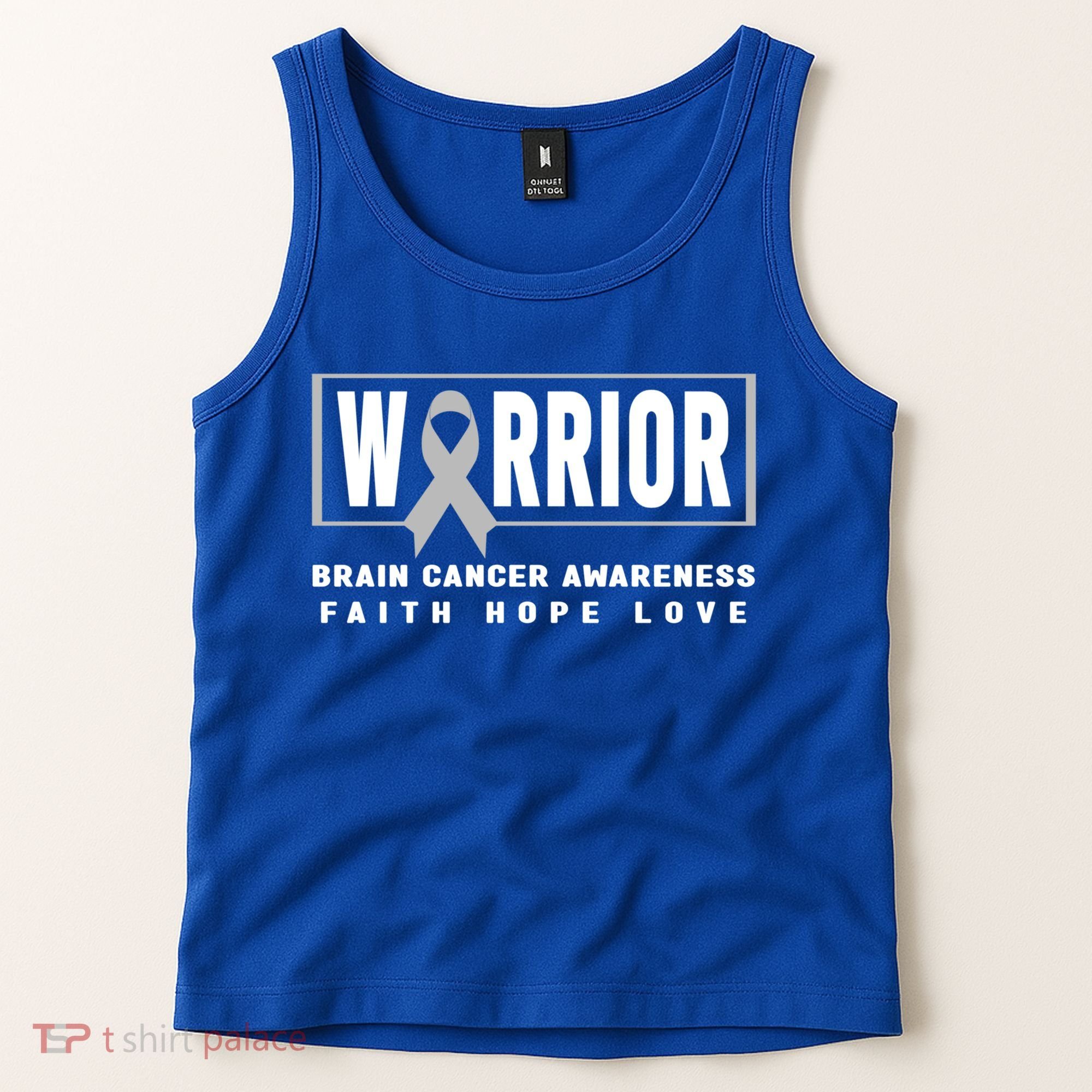 Brain Cancer Awareness Gift Funny Gift Brain Cancer Warrior Cool Gift Tank Top
