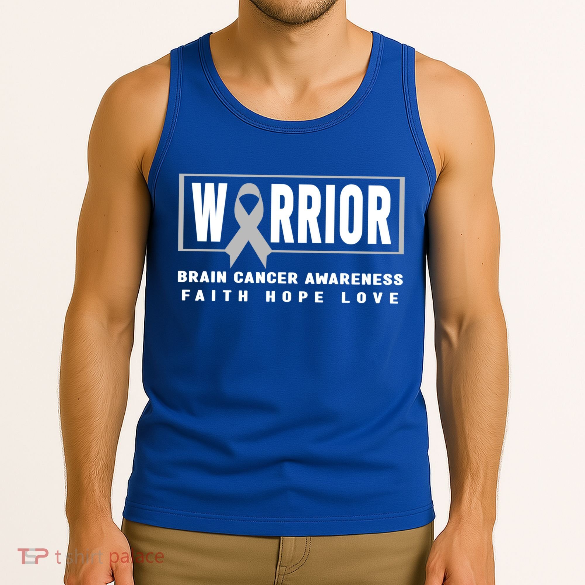 Brain Cancer Awareness Gift Funny Gift Brain Cancer Warrior Cool Gift Tank Top