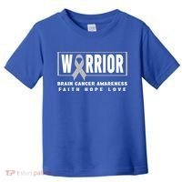 Brain Cancer Awareness Gift Funny Gift Brain Cancer Warrior Cool Gift Toddler T-Shirt thumb 0
