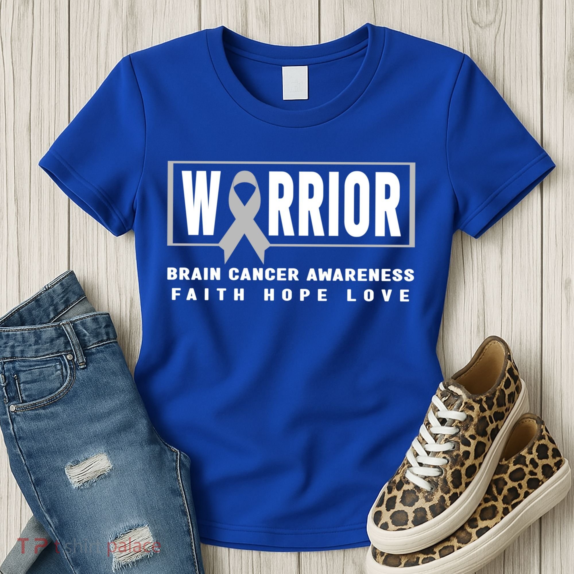 Brain Cancer Awareness Gift Funny Gift Brain Cancer Warrior Cool Gift Women's T-Shirt