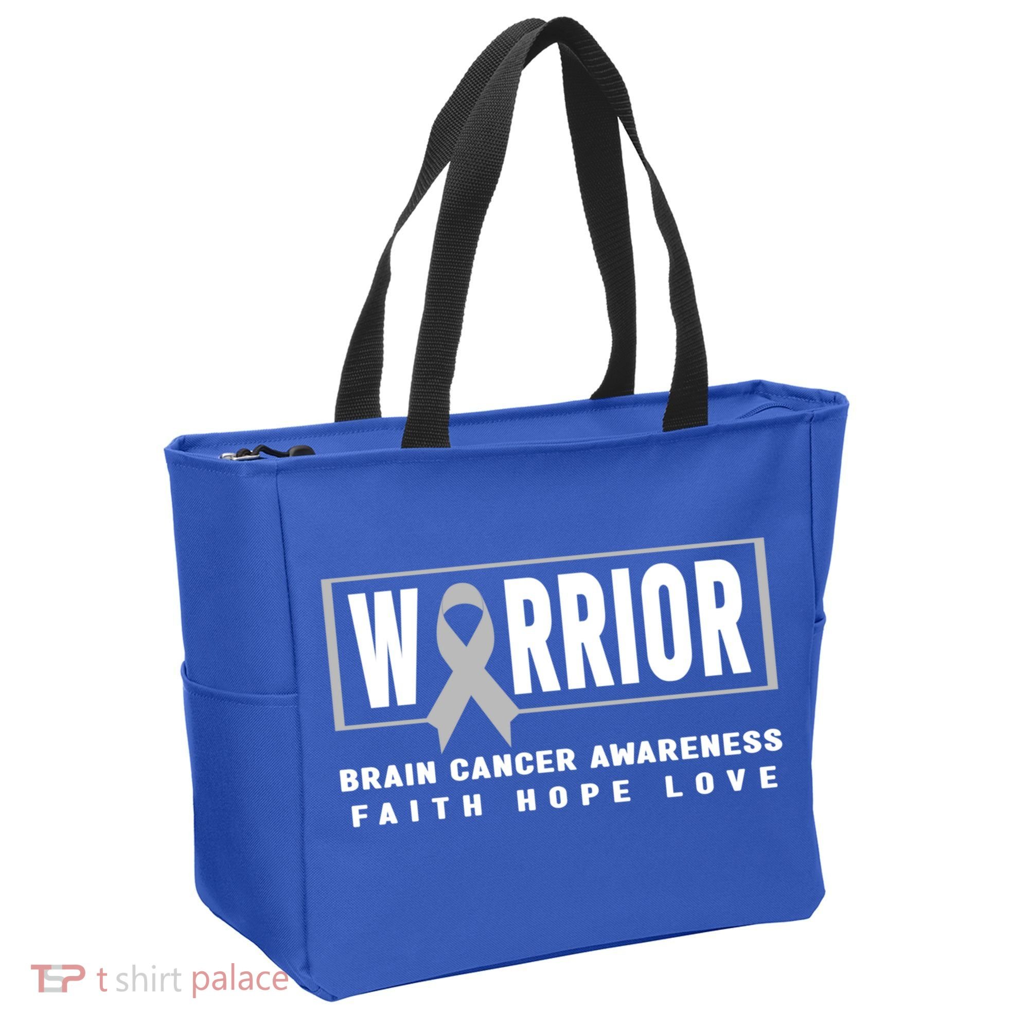 Brain Cancer Awareness Gift Funny Gift Brain Cancer Warrior Cool Gift Tote Bag