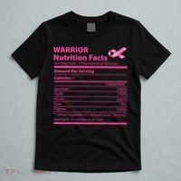 Breast Cancer Awareness Warrior Nutrition Facts Faith Hope T-Shirt thumb 5