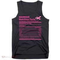 Breast Cancer Awareness Warrior Nutrition Facts Faith Hope Tank Top thumb 0