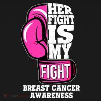 Breast Cancer Awareness Her Fight Is My Fight Boxing Glove Mousepad thumb 1