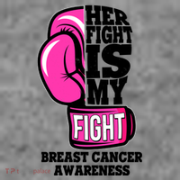 Breast Cancer Awareness Her Fight Is My Fight Boxing Glove Women's Tank Top thumb 5