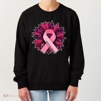 Breast Cancer Awareness Flower Ribbon Women's Sweatshirt thumb 0
