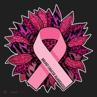 Breast Cancer Awareness Flower Ribbon Women's Sweatshirt thumb 2