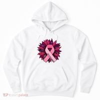 Breast Cancer Awareness Flower Ribbon Hoodie thumb 0