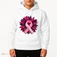 Breast Cancer Awareness Flower Ribbon Hoodie thumb 2