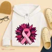 Breast Cancer Awareness Flower Ribbon Hoodie thumb 4
