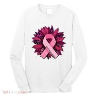 Breast Cancer Awareness Flower Ribbon Long Sleeve Shirt thumb 0