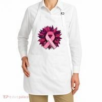 Breast Cancer Awareness Flower Ribbon Apron thumb 2