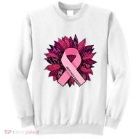 Breast Cancer Awareness Flower Ribbon Sweatshirt thumb 0