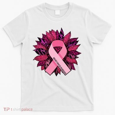 Breast Cancer Awareness Flower Ribbon T-Shirt