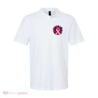 Breast Cancer Awareness Flower Ribbon Polo thumb 0