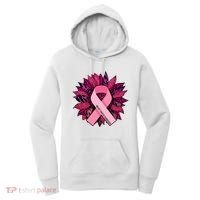 Breast Cancer Awareness Flower Ribbon Women's Hoodie thumb 0