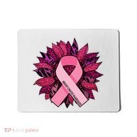 Breast Cancer Awareness Flower Ribbon Mousepad thumb 0