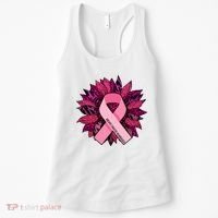 Breast Cancer Awareness Flower Ribbon Women's Tank Top thumb 0