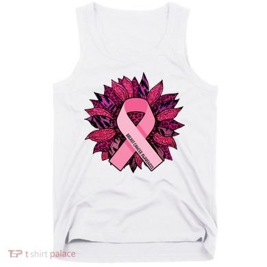 Breast Cancer Awareness Flower Ribbon Tank Top