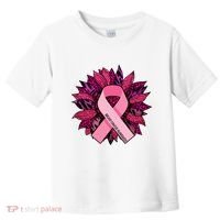 Breast Cancer Awareness Flower Ribbon Toddler T-Shirt thumb 0