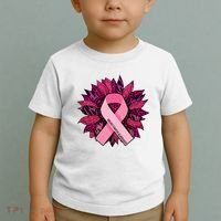 Breast Cancer Awareness Flower Ribbon Toddler T-Shirt thumb 2