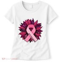 Breast Cancer Awareness Flower Ribbon Women's T-Shirt thumb 0