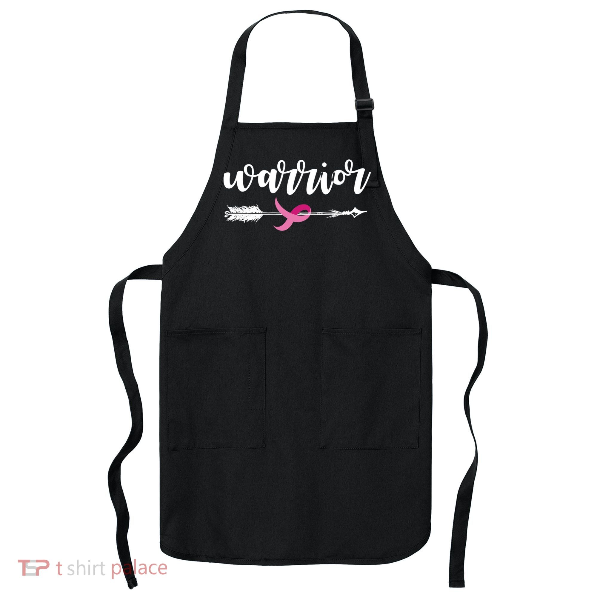 Breast Cancer Awareness Warrior Pink Ribbon Apron