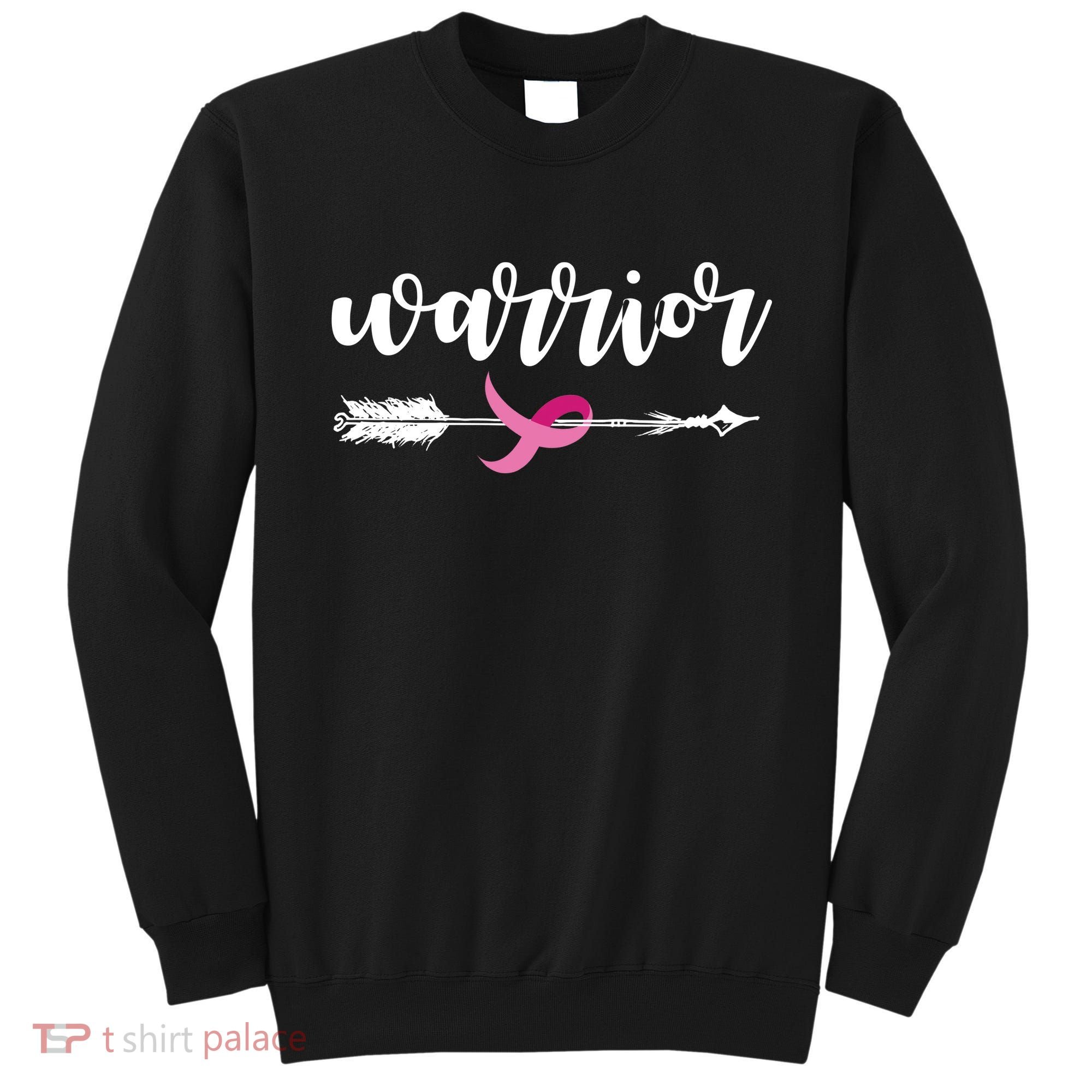 Breast Cancer Awareness Warrior Pink Ribbon Sweatshirt