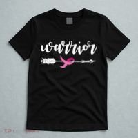 Breast Cancer Awareness Warrior Pink Ribbon T-Shirt thumb 5