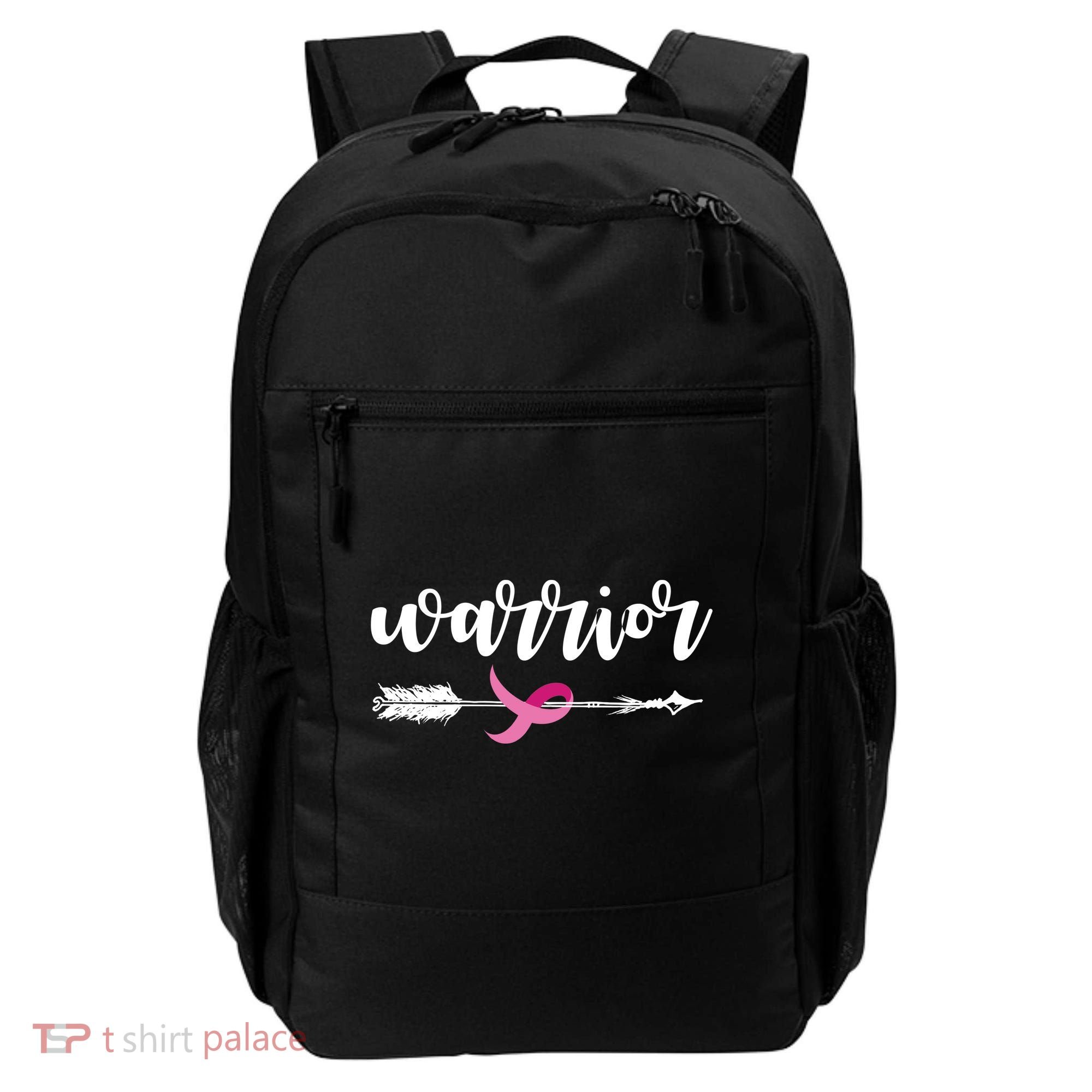 Breast Cancer Awareness Warrior Pink Ribbon Backpack