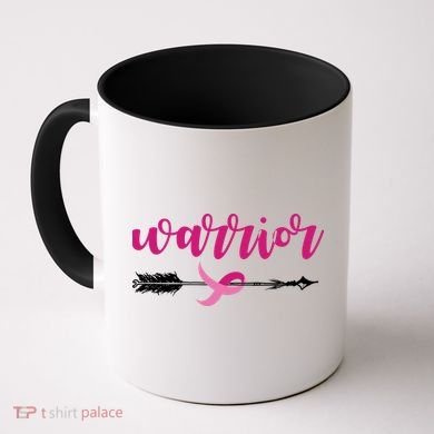 Breast Cancer Awareness Warrior Pink Ribbon Coffee Mug