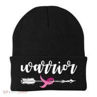 Breast Cancer Awareness Warrior Pink Ribbon Beanie thumb 0