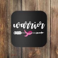 Breast Cancer Awareness Warrior Pink Ribbon Coaster thumb 0