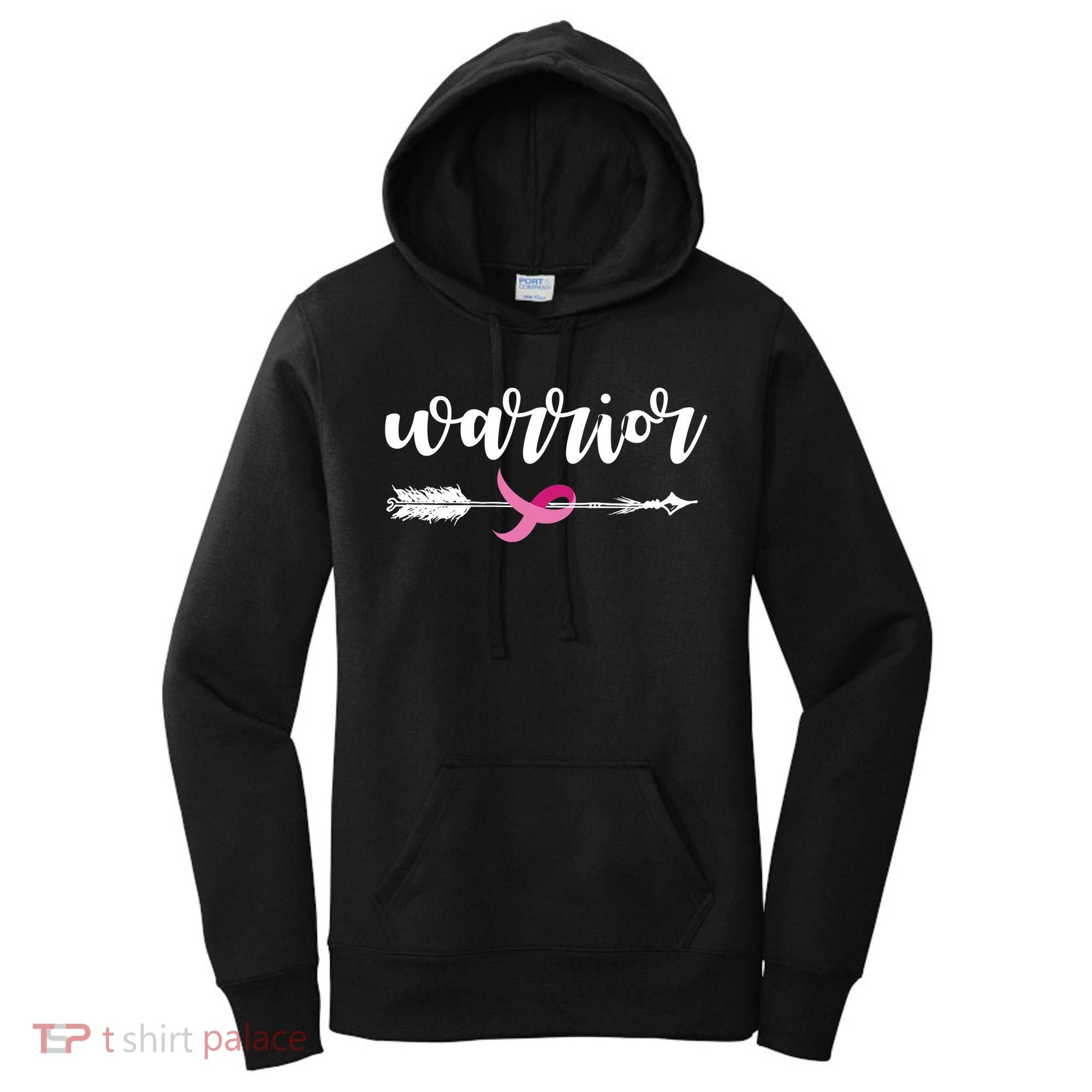 Breast Cancer Awareness Warrior Pink Ribbon Women's Hoodie