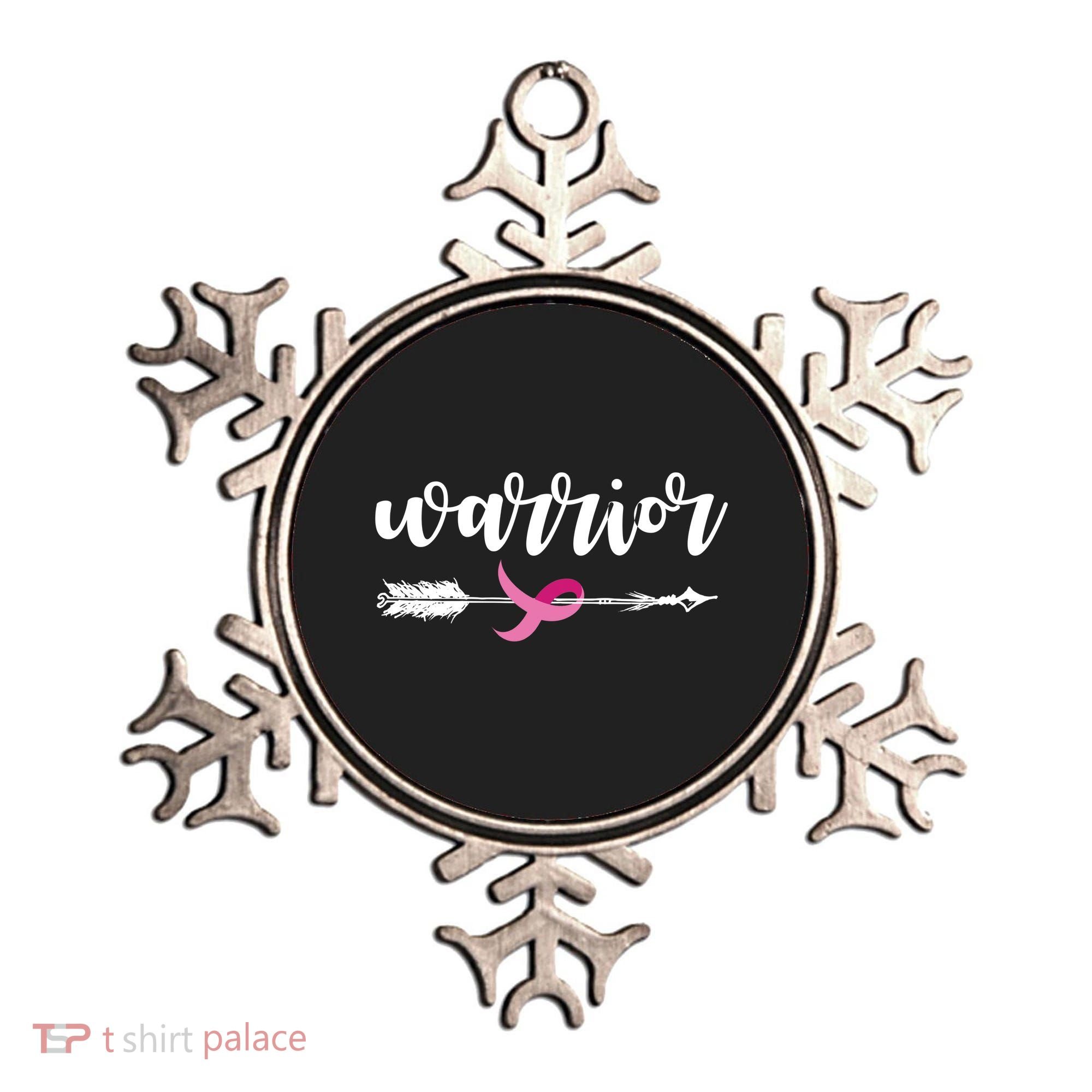 Breast Cancer Awareness Warrior Pink Ribbon Ornament