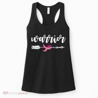 Breast Cancer Awareness Warrior Pink Ribbon Women's Tank Top thumb 0
